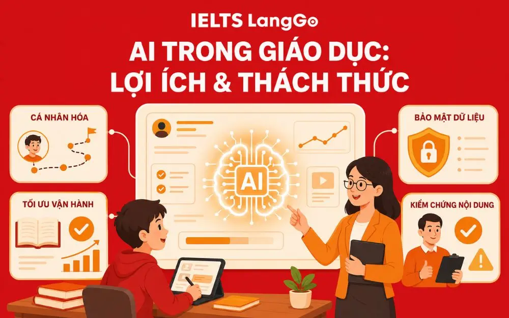 AI cá nhân hóa học tập, cần kiểm soát dữ liệu và nội dung.