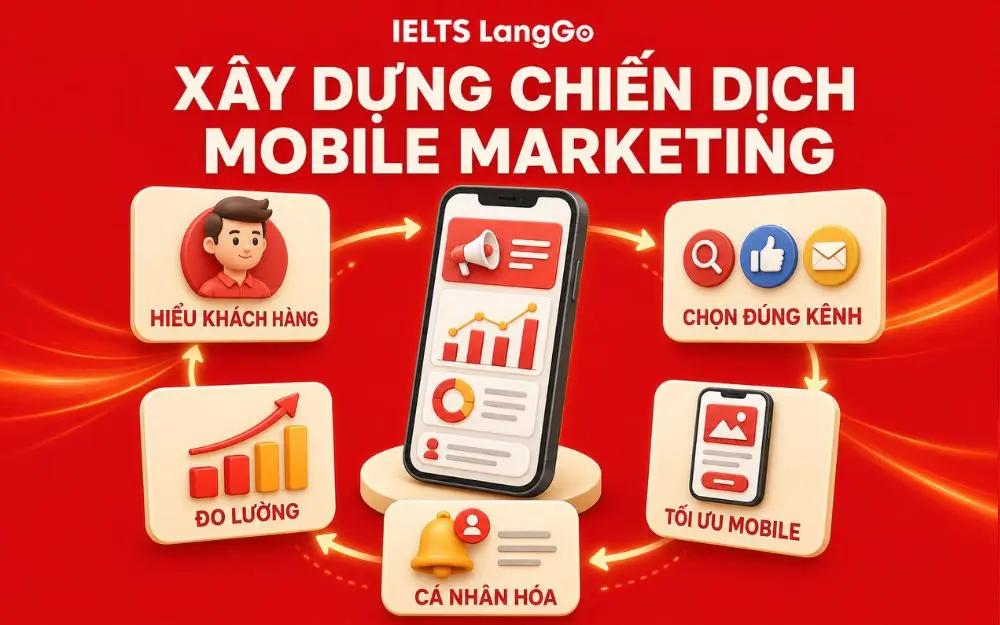 Quy trình Mobile Marketing từ hiểu khách hàng đến đo lường hiệu quả.