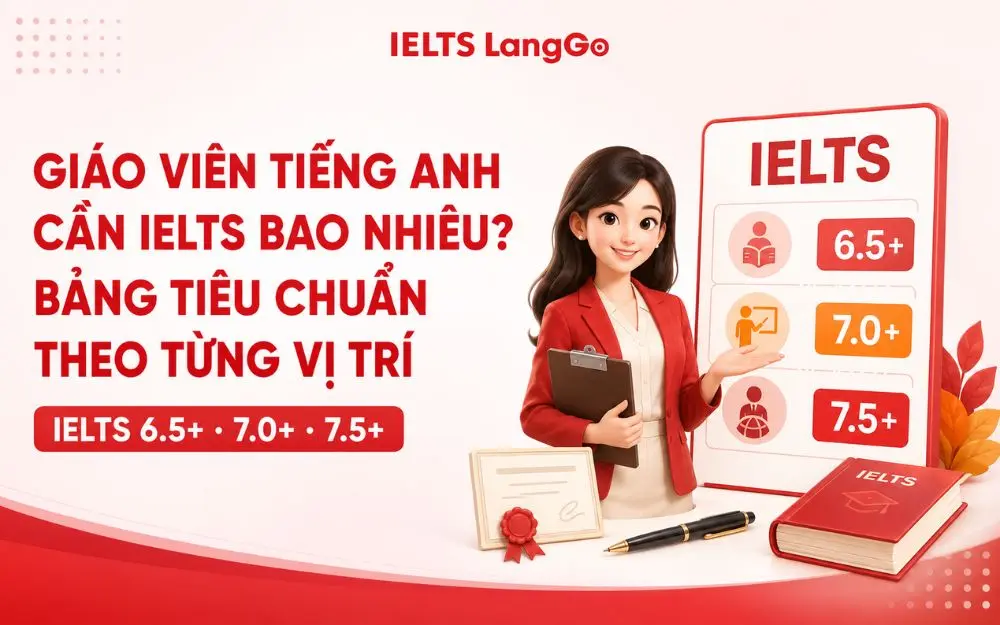 GIÁO VIÊN TIẾNG ANH CẦN IELTS BAO NHIÊU? TIÊU CHUẨN THEO TỪNG VỊ TRÍ
