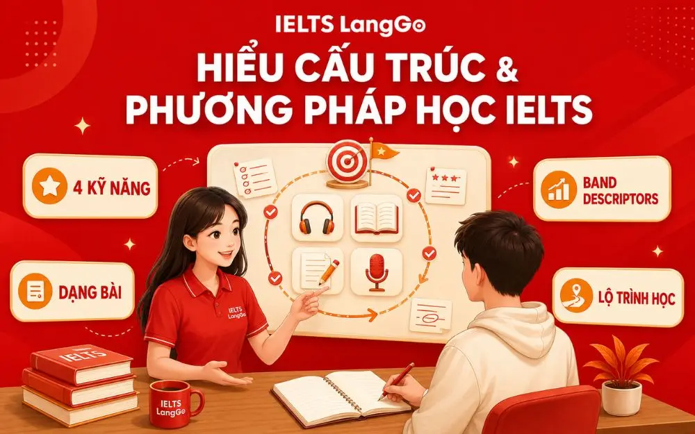 Nắm cấu trúc và phương pháp học giúp trợ giảng IELTS hỗ trợ học viên hiệu quả.
