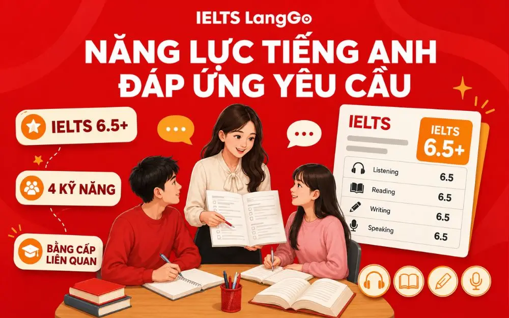 Trình độ tiếng Anh vững vàng là nền tảng để trở thành trợ giảng IELTS.