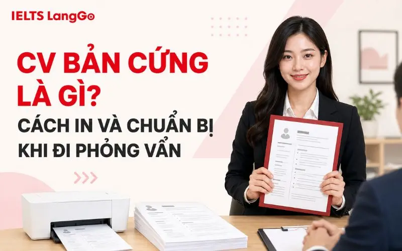 CV BẢN CỨNG LÀ GÌ? CÁCH IN VÀ CHUẨN BỊ KHI ĐI PHỎNG VẤN