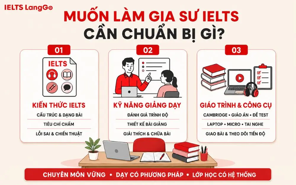 Muốn làm gia sư luyện thi IELTS cần chuẩn bị gì?