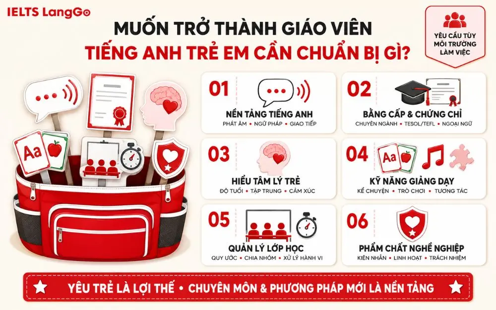 Muốn trở thành giáo viên tiếng Anh trẻ em cần chuẩn bị gì?