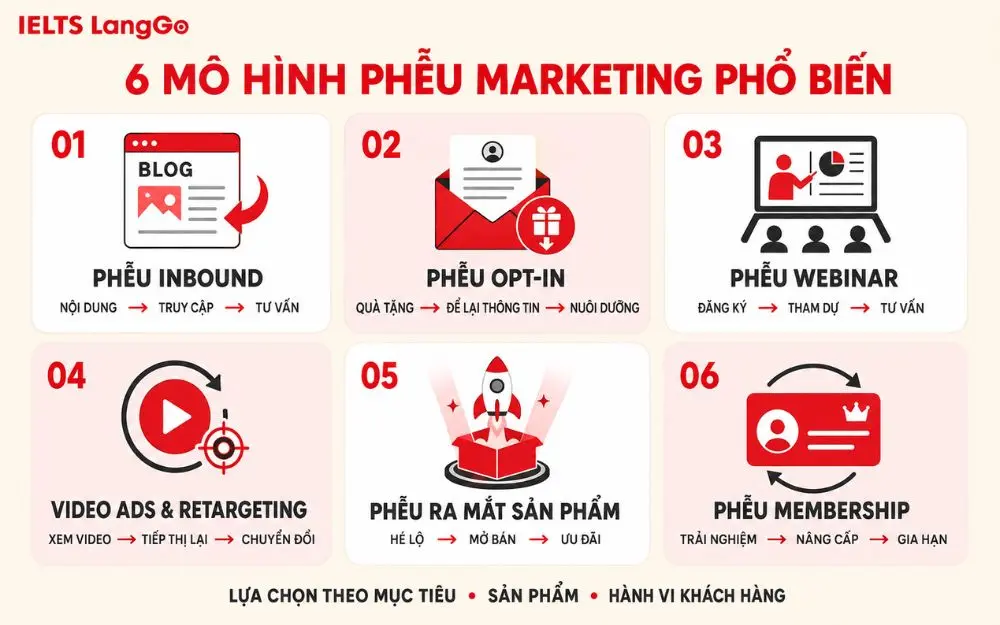 Các mô hình phễu Marketing