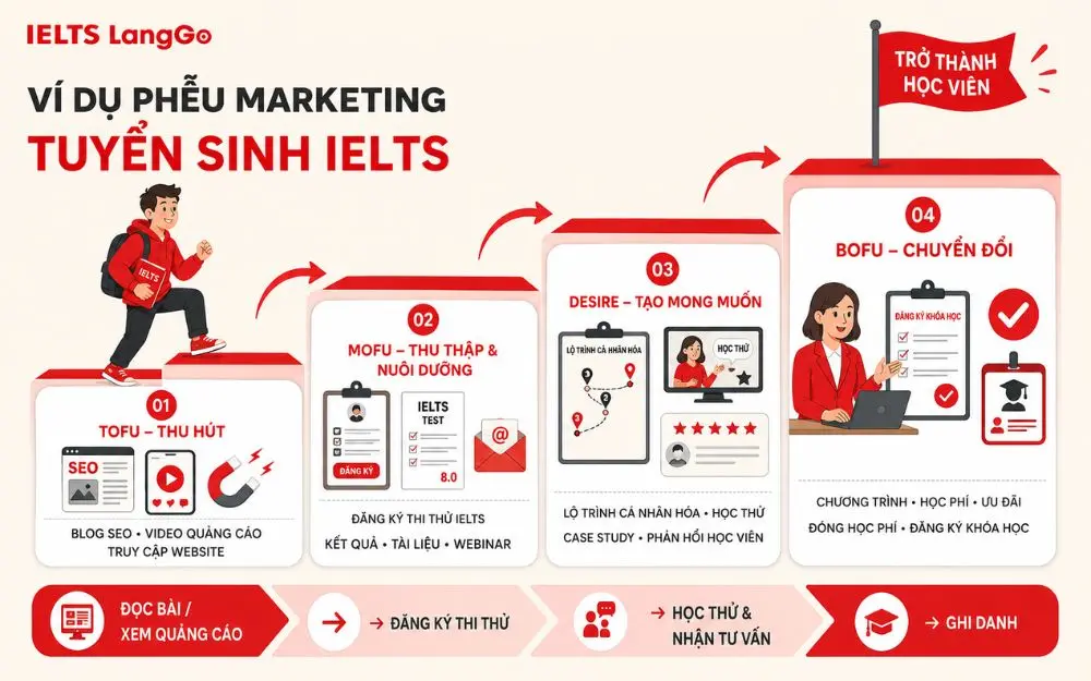 Ví dụ về phễu Marketing