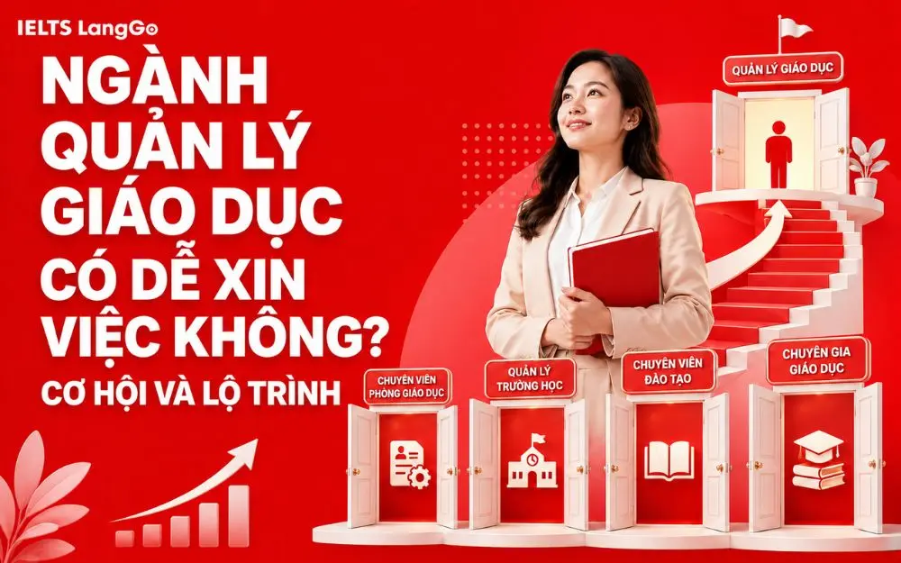 NGÀNH QUẢN LÝ GIÁO DỤC CÓ DỄ XIN VIỆC KHÔNG? CƠ HỘI VÀ LỘ TRÌNH