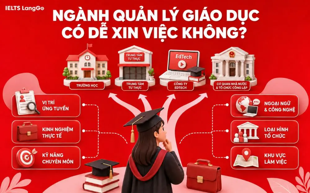 Ngành quản lý giáo dục có dễ xin việc không?