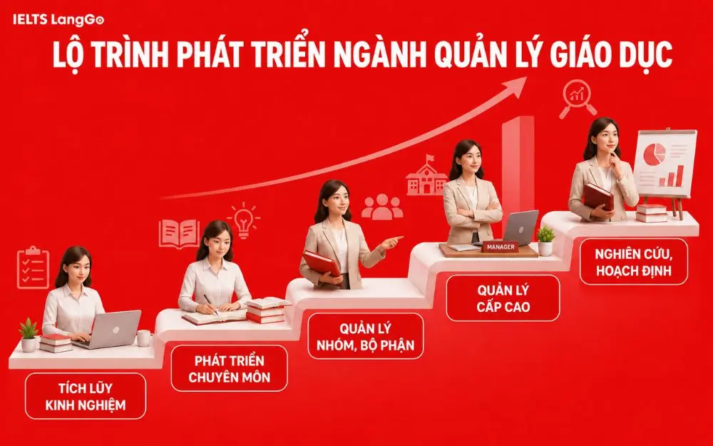Lộ trình phát triển của ngành Quản lý giáo dục