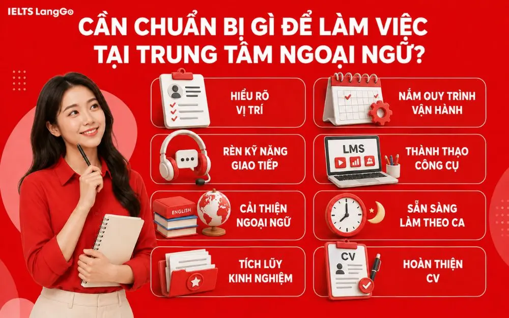 Sinh viên quản lý giáo dục cần chuẩn bị gì để làm việc tại trung tâm ngoại ngữ?