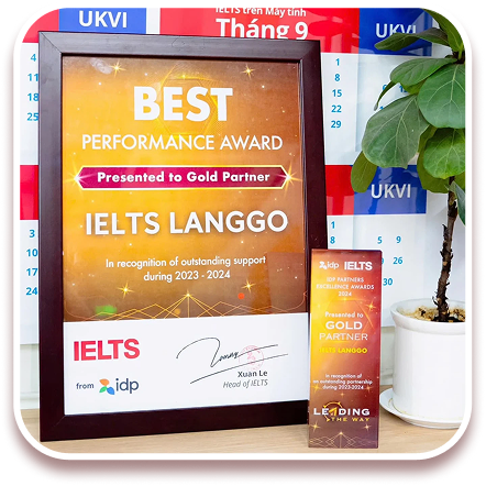 Chứng nhận của IELTS LangGo
