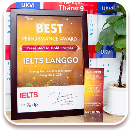 Chứng nhận của IELTS LangGo